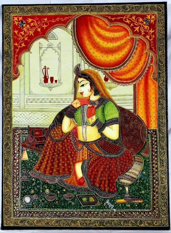 Rajasthani mughal miniature art