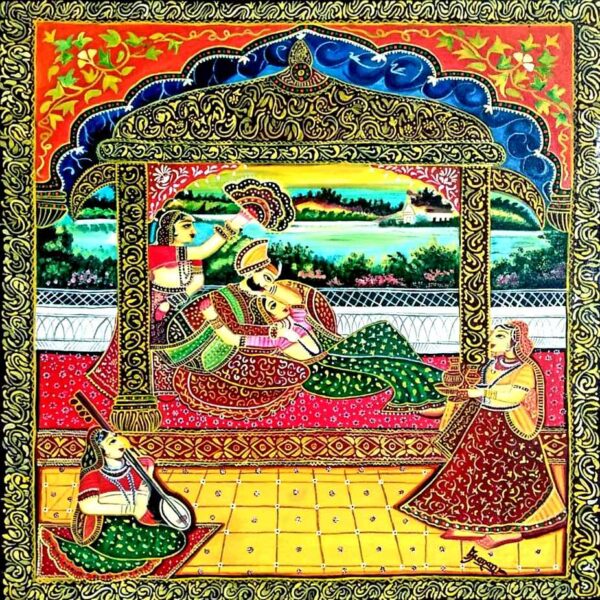 Rajasthani mughal miniature art