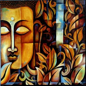 Buddha's abstract painting