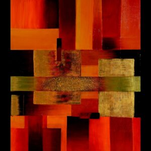 Geometric abstract painting