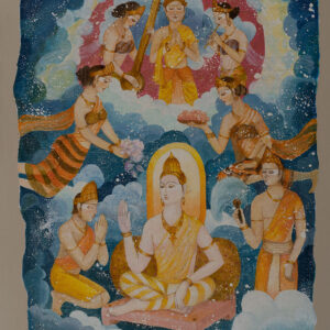 The Bodhisattva in Tushita Heaven