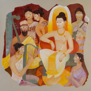 Prince Siddhartha at pleasure house